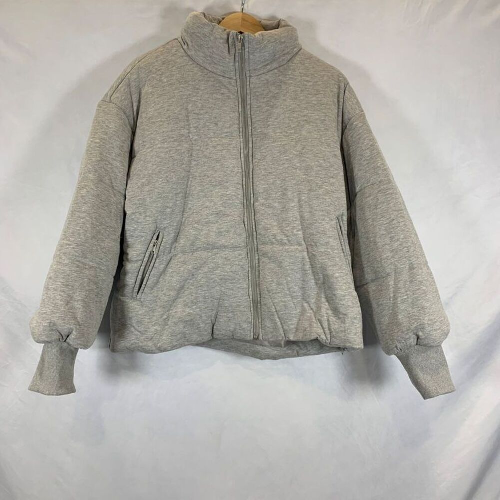 Le Lis Le Lis Full Zip Winter Puffer Jacket Grey